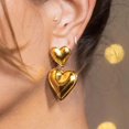 thumbnail image 1 of Minimalist Geometric Diamond Hollow Earrings for Elegant Fashion Statement, 1 of 9