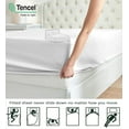 thumbnail image 6 of Tencel Bed Sheets King - 100% Eucalyptus Tencel Sheets Sets - All-Season Eucalyptus Sheets - 6 Pcs King Size Tencel Sheets Set - Cooling - Supersoft - Moisture Wicking - Temperature Regulating - White, 6 of 9