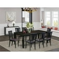thumbnail image 2 of Pemberly Row Contemporary 9-piece Wood Dining Room Set in Black, 2 of 6