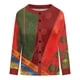 thumbnail image 5 of Puntoco Chaqueta Tipo Cárdigan Informal Con Botones Y Estampado Navideño Para Mujer, 5 of 5