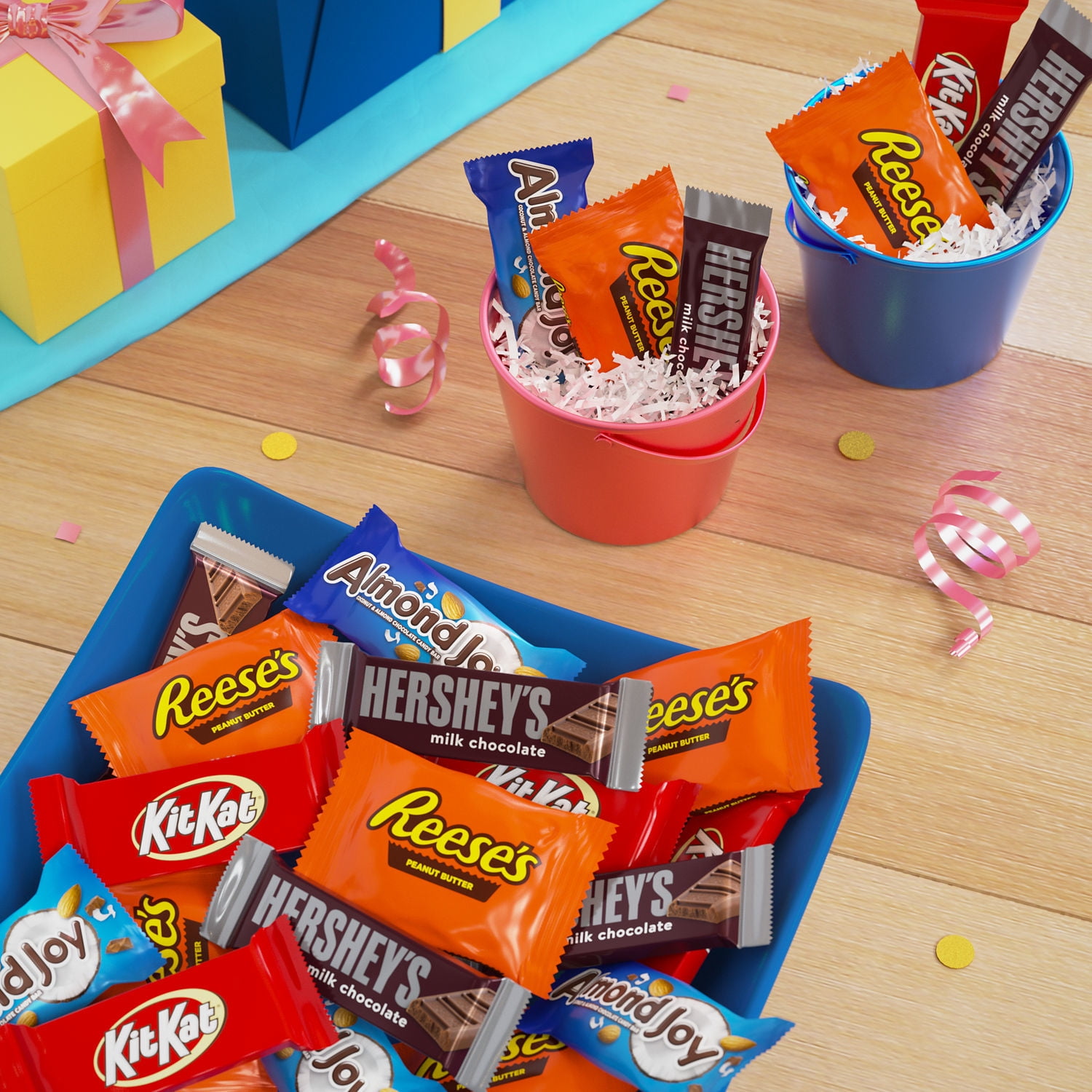 Hershey Assorted Chocolate Snack Size Candy, Bag 15.57 oz, 30 Pieces