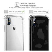 iPhone Xs Case/iPhone X Case, Crystal Clear Reinforced Corners TPU Bumper, Anti-Scratch Rugged Cover Fit with Apple iPhone Xs 2018 / iPhone X 2017 5.8 Inch - Crystal Clear