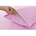 thumbnail image 2 of Premium Series Rayon Made from Bamboo Sheet Set - Wrinkle Free -Softer than Cotton- Deep Pockets - 4 Piece - 1 Fitted Sheet, 1 Flat, 2 Pillowcases California King, Pink, 2 of 4