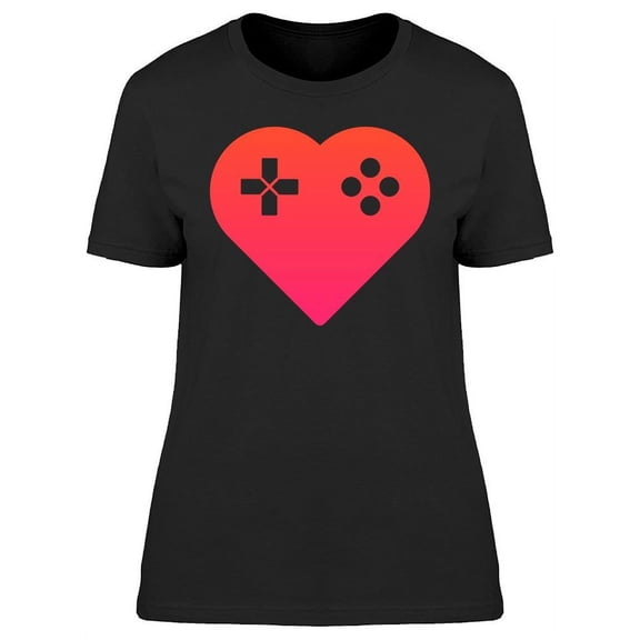 Love Game Pad Logo   T-Shirt Women -Image by Shutterstock, Female Large