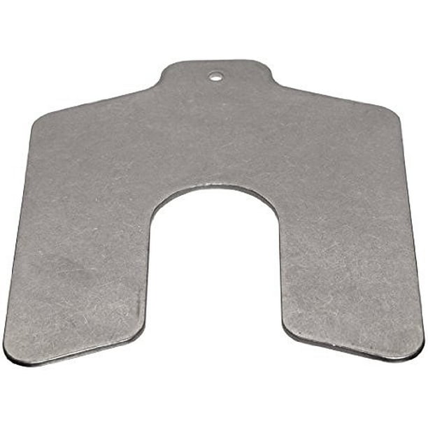 Precision Brand 42560 Stainless Steel Slotted Shim 0.100 x 5 x 5 in