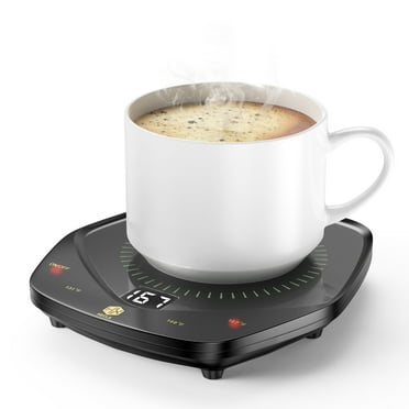 Coffee Mug Warmer Auto Shut Off for Desk, 3 Temperature-Controlled Smart Cup Warmer, Electric Tea & Espresso Beverage Warmers for Heating Coffee, Tea, Water, Milk (Black - 14oz)
