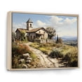 thumbnail image 2 of Designart "Country beauty Village" Landscapes Floater Framed Canvas Wall Art, 2 of 7
