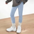 thumbnail image 2 of zbxnLI Girls Knitted Leggings Elastic Waist Polka Dots Bottoms Fashion Comfy Casual Pants for Kids 2-13 Years, 2 of 5