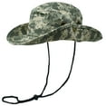 thumbnail image 3 of Glory Max Classic Cotton Wide Brim Bucket Hat Summer Outdoor Boonie Camo Gray Hats, 3 of 5