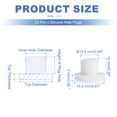 thumbnail image 2 of Uxcell 25 Pcs Tapón de Silicona en Forma de T, Diámetro 12.5 mm/0.49 Pulgadas, Tapón de Silicona Impermeable Reutilizable, Tapón de Sellado Sólido para Agujeros Redondos en Equipos de Tuberías, Blanco, 2 of 7