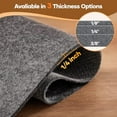 thumbnail image 3 of Non Slip Cushioned Rug Pad Gripper 6 x 9 Ft, Felt and Silicone Backing, 1/4" Thick Carpet Liner for Hardwood Floors and Finishes, Under Area Rugs Anti Skid Mat, Keep Rugs Safe and in Place, 3 of 6