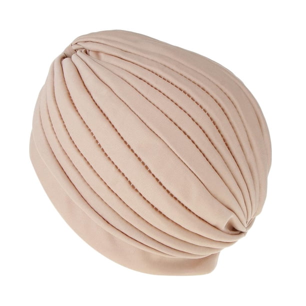 Sombrero de Quimio Gorro de Indio Casquillo de Caída de Cabello Plisado Pre Anudado Turbante Vintage Unisex Macarena Sombrero de turbante para mujer