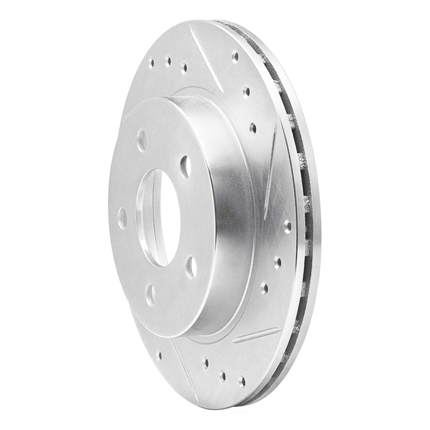 Dynamic Friction Company 631-54031R DFC Brake Rotor - Drilled And Slotted - Silver