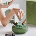 thumbnail image 4 of Forest Green Crystal Aroma Diffuser Set, Gypsum Holder with Essential Oil, 4 of 5