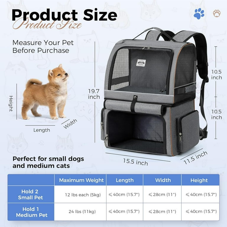 Cat backpack for two cats sale