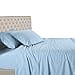 thumbnail image 3 of Royal Hotel Draps à Rayures - 600 Fils - Ensemble de Draps 3 Pcs - 100 % Coton - Satin à Rayures, Poche Profonde, Format Simple Extra Long, Simple TG, Bleu, 3 of 4