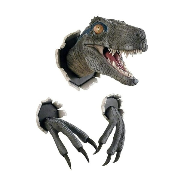 AMNHDO Anime Head Crafts New Dinosaur Ornaments Wall Breaking Raptor Suit (Blue) AMNHDO Anime Head Crafts New Dinosaur Ornaments Wall Breaking Raptor Suit (Blue)