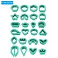 thumbnail image 3 of Polymer Clay Cutters, 24 Pcs Clay Cutters Polymer Clay Earrings Kit Mini Shapes Mold Plastic Geometric, Purple, 3 of 6