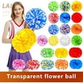 thumbnail image 5 of 2 PCS Cheerleading Pom Poms with Handle or Ring for Team Spirit Sports Dance Cheering Kids Adults, Cheer Pom Poms for Halloween Basketball Football Stage Performance, 5 of 40