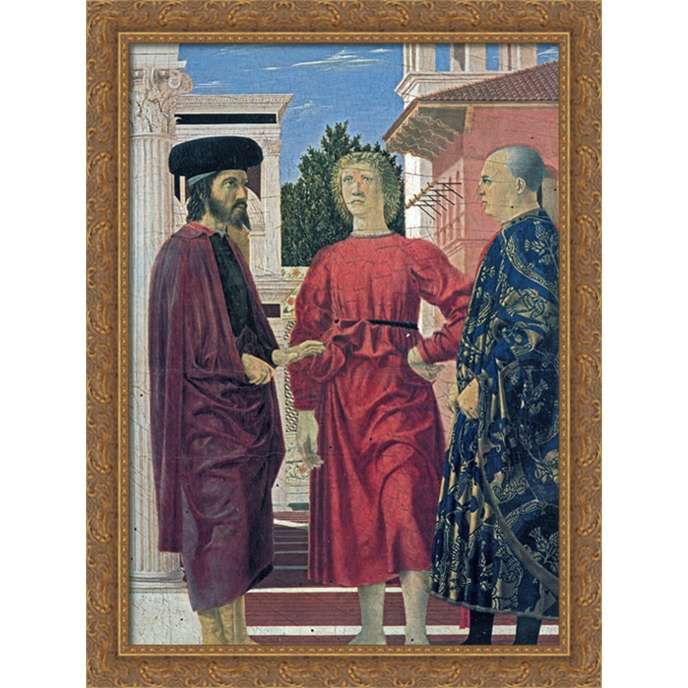 The Flagellation of Christ (detail) 28x38 Large Gold