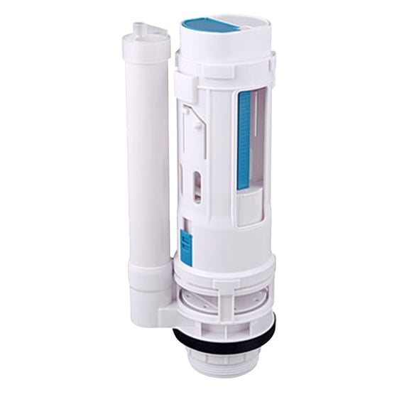 Toilet Flush Valves 2-Inch Dual Flush Valve Replacement kit for 2-Piece toilet tank, Toilet Repair Kit Dual Flush Valve Replacement Kit Fit for Two Piece Toilet Top Push Button Valve Short