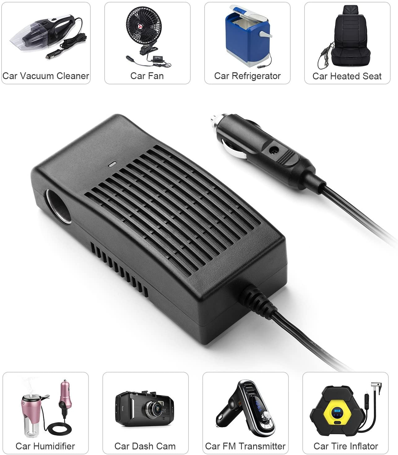 RoyPow 24V DC to 12V DC Power Inverter Transformer Converter Adapter