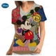 thumbnail image 4 of Bata de bolsillo de Mickey de Disney, uniforme de enfermera de atención médica navideña, camisa de trabajo de enfermera con estampado de Mickey Mouse de dibujos animados para mujer, 4 of 5