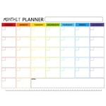 Magnetic Weekly Monthly Menu Planner Board Refrigerator Calendar Memo Notepad Kitchen Organization Meal Tracking Dry Erase Magnetic Whiteboard for Fridge