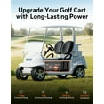 thumbnail image 2 of LiTime 36V 100Ah Lithium Golf Cart Battery, Bluetooth 5.0&Built-in 200A BMS, 15000+ Cycles Rechargeable LiFePO4 Battery, Support up to 5kW Motor, Perfect for Golf Carts, 2 of 9