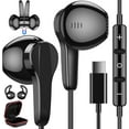 thumbnail image 2 of RGHJAR-USB C Headphones for Samsung S25 Ultra S24 S23 Fe S22+, Type C Earphones with Microphone HiFi Stereo Volume Control Magnetic in Ear Wired Earbud for iPhone 17 Air 16 15 Pro Max Plus/Galaxy S26, 2 of 3