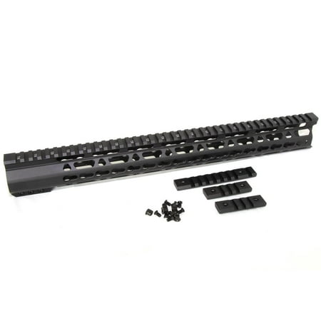 

.233/5.56 16.5 Slim Keymod Handguard One Piece Free Float - Clamp On-Style