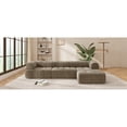 thumbnail image 5 of Fully Compressed High-Density Sponge for Plush Comfort! 122" L-Shaped Sectional Sofa with Chaise, 2-Piece Right Hand Facing Set, No Assembly Needed for Living Room, Lounge, 5 of 9