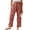 Light Red, variant on Palazzo Pants for Women Casual Wide-leg Pants Loose Drawstring Sweatpants with Pockets