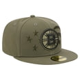 thumbnail image 3 of Men's New Era  Olive Boston Bruins Military Appreciation Flag 59FIFTY Fitted Hat, 3 of 5