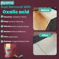 thumbnail image 5 of Oxalic Acid (5 lbs) 99.6% Pure - Multipurpose Cleaner and Stain Remover for Wood, Metal & Stone - Rust Removal - Wood Restorer - Deck Cleaner. Packed in Durable Resealable Packaging., 5 of 7