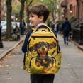 thumbnail image 5 of Xixirimido Dachshund Dog Vibrant Sunflower Print Kids Backpack for Boys Girls Preschool Elementary Students Bookbag 17inch Large School Bag Multi-pocket Lightweight Backpacks, 5 of 8