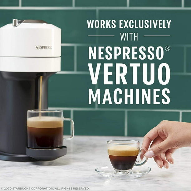 Starbucks Coffee Capsules Vertuo Machine Espresso Roast, Roast Coffee 10 count (Pack of 1) -