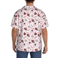 thumbnail image 3 of Goofa Valentine's Day Printed Men's Casual Short-sleeved Shirt,Lightweight Breathable Button-down,Summer Casual men's top,Versatile Fashion shirt-Medium, 3 of 5