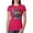 Raspberry, variant on , Cute Cat | Dean Russo Art Animal Lover Womens Slim Fit Junior Tee, Raspberry, Small