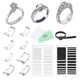 thumbnail image 3 of 8 Pcs Ring-Size Adjuster for Loose Rings Transparent Invisible Ring Adapter Kit with Silverware Pol, 3 of 5