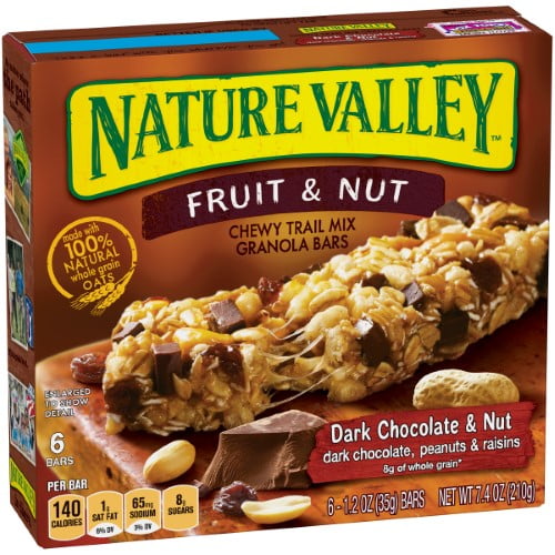 Nature Valley Trail Mix Granola Bar, Fruit & Nut Dark Chocolate