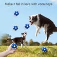 thumbnail image 4 of Durable Squeaky Dog Play Chew Fetch Ball Traje de fútbol para juguetes interactivos Fetch and Play Accesorios Ormromra 220639-1, 4 of 9