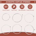 thumbnail image 5 of A104 Acoustic Guitar Strings 6Pcs/Set Copper Alloy Silver Plated String Parts Replaceme ywm58, 5 of 6