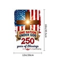 thumbnail image 4 of Amhnf One Nation Under God 250 Years Of Blessings American Flag Cross Garden Flag For Home Outdoor Garden Yard Decor 12x18 inch, 4 of 5