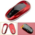 thumbnail image 1 of Xotic Tech Glossy Red Key FOB Hard Cover Shell Case for Tesla Model S 2012-2018, 1 of 5
