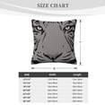 thumbnail image 4 of ZICANCN Tiger Texture Pattern Grey Black Throw Pillow Covers, Bed Couch Sofa Knit Decorative Pillow Covers for Living Room Farmhouse, 12"x12", 4 of 8