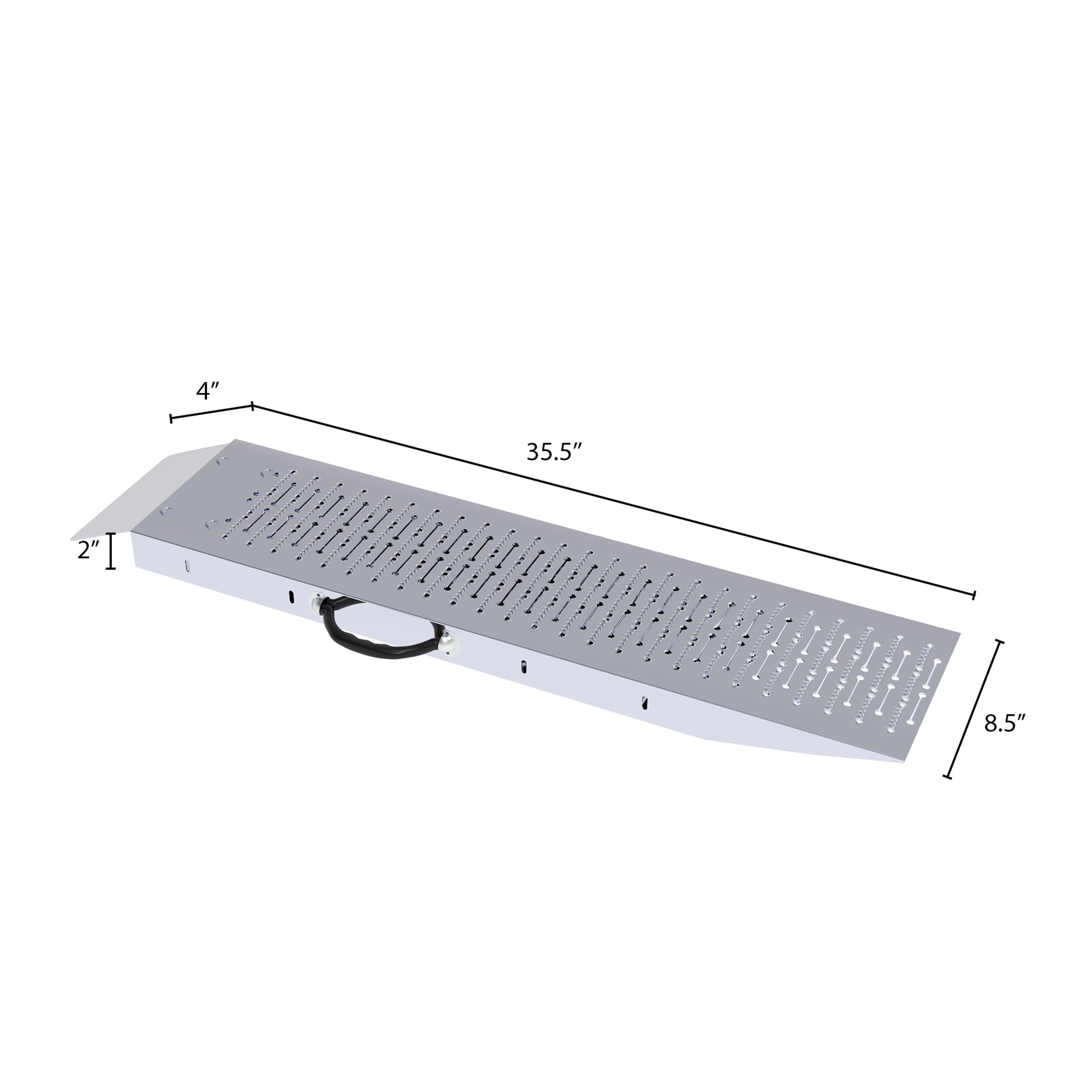 Stalwart Loading Ramps - Set of Two 35.5-Inch Ramps for ATVs, Motorcycles, Mowers, Carts, and More - 1200lb Combined Capacity Shed Ramp Set