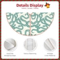 thumbnail image 4 of Daiia Hand Drawn Snake Drawing Merry Christmas Tree Skirt , Xmas Large Lace-up Tree Skirt, Santa Snowflakes Rustic Home Decorations New Year Party Farmhouse Decor-30", 4 of 7