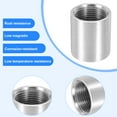 thumbnail image 4 of Uxcell 304 Stainless Steel 3/4 NPT Female Half Threaded Weldable Weld Coupling 5 Pack, 4 of 7