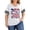 White, variant on SIYUDAN Women America's 250th Anniversary T-Shirt Plus Size V Neck Short Sleeve Independence Womens Graphic T Shirts Womens T-Shirts, Size XXL